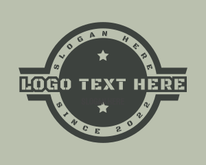 Officer - Green Veteran Army logo design