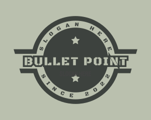 Firearm - Green Veteran Army logo design