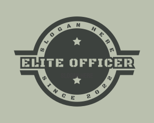 Officer - Veteran Army Emblem logo design