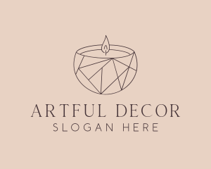 Candle Home Decor logo design