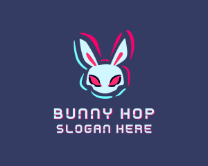 Punk Gaming Bunny logo design