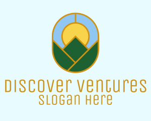 Geometric - Mountain Valley Window logo design