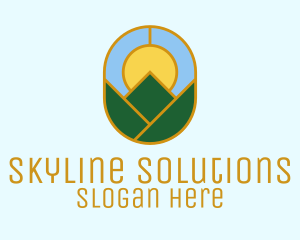 Mountain Valley Window logo design