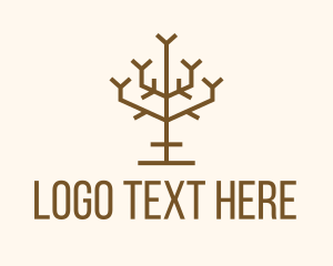 Plantation - Simple Tree Branch logo design
