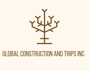Brown - Simple Tree Branch logo design