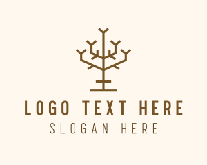 Sustainable - Simple Tree Branch logo design