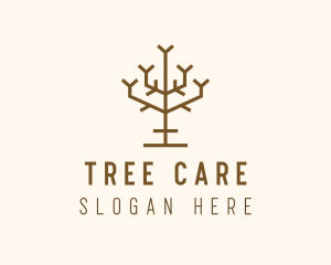 Simple Tree Branch logo design