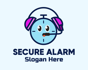Alarm - Alarm Clock Headset logo design
