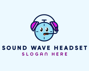 Headset - Alarm Clock Headset logo design