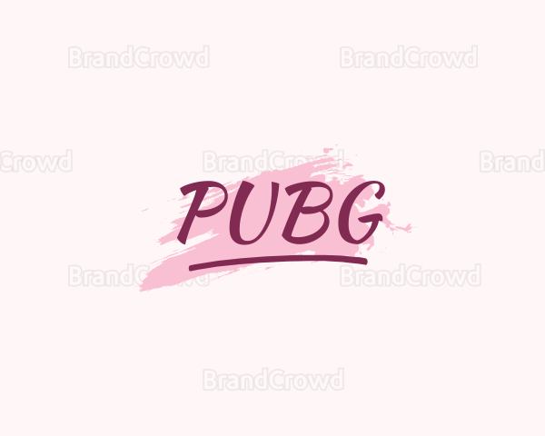 Beauty Watercolor Wordmark Logo