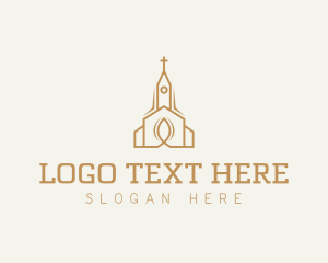 Monochrome - Holy Church Parish logo design