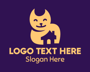 Negative Space - Happy Cat Shelter logo design