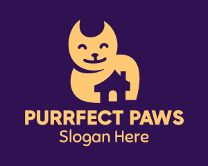 Cat - Happy Cat Shelter logo design