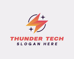 Thunder Lightning Electric logo design