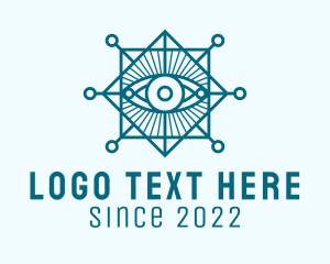 Optical - Digital Eye Cyberspace logo design