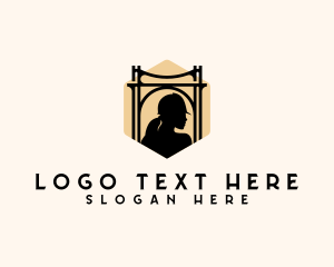 Worker - Female Construction Engineer logo design