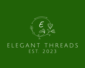 Elegant Flower Wreath logo design