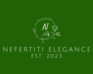 Elegant Flower Wreath logo design