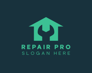 Wrench House Repair logo design