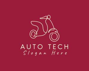 Automatic - Vintage Scooter Vehicle logo design