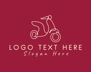 Vehicle - Vintage Scooter Vehicle logo design