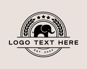 Safari - Wildlife Nature Elephant logo design