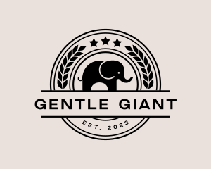 Wildlife Nature Elephant logo design