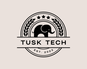 Tusk - Wildlife Nature Elephant logo design