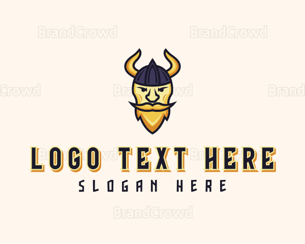 Viking Warrior Barbarian Logo