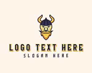 Viking Warrior Barbarian logo design