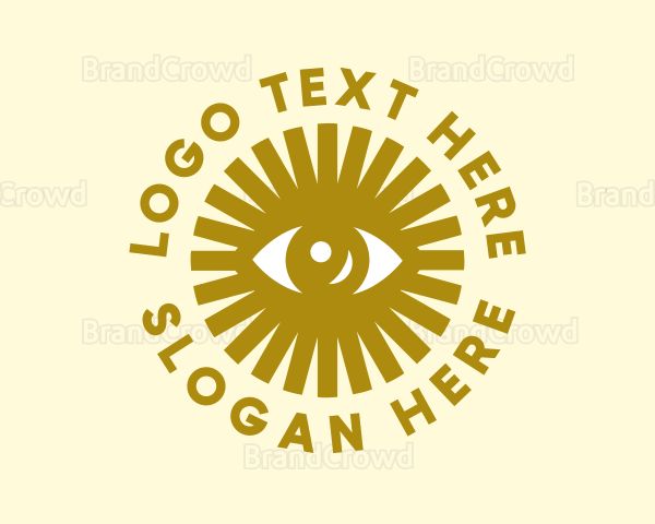 Gold Sun Eye Logo