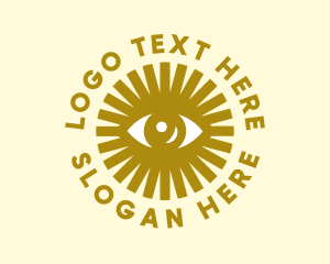 Gold - Gold Sun Eye logo design