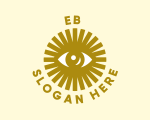 Gold Sun Eye Logo