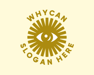 Gold Sun Eye Logo