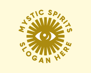 Gold Sun Eye logo design