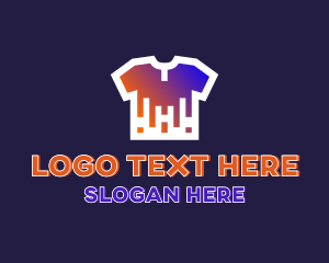 Silk Screen - Shirt Drip Print logo design
