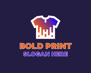 Shirt Drip Print logo design