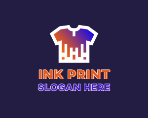 Print - Shirt Drip Print logo design