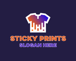 Shirt Drip Print logo design