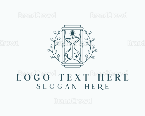 Enchanted Hourglass Wreath Logo