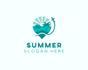 Vacation Summer Travel logo design