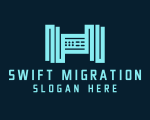 Migration - Server Database Storage logo design