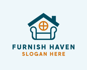 Furnish - Home Sofa Furnishing logo design