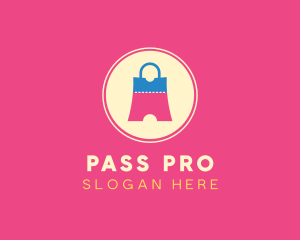 Pass - Shopping Bag Voucher logo design