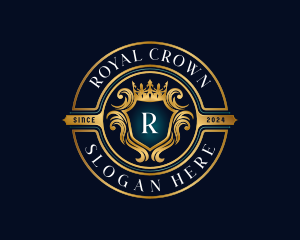 Crown Shield Royalty logo design