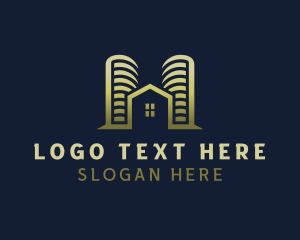 Residence - Building Residential Property logo design