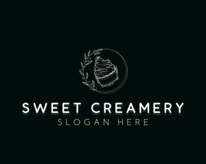 Cupcake Dessert Pastry logo design