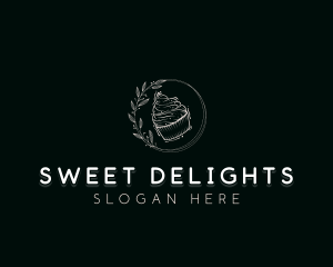 Cupcake Dessert Pastry logo design