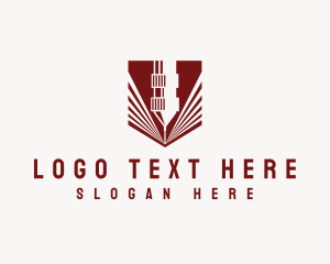 Drill - Laser Cutting Fabrication logo design