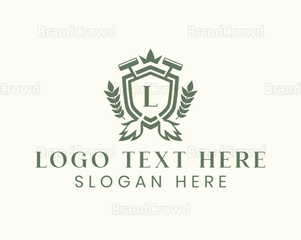 Mop Broom Shield Logo